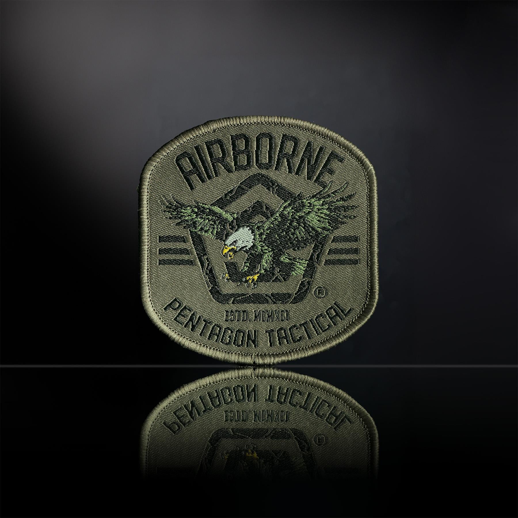 Patch moral Airborne Pentagon cu velcro