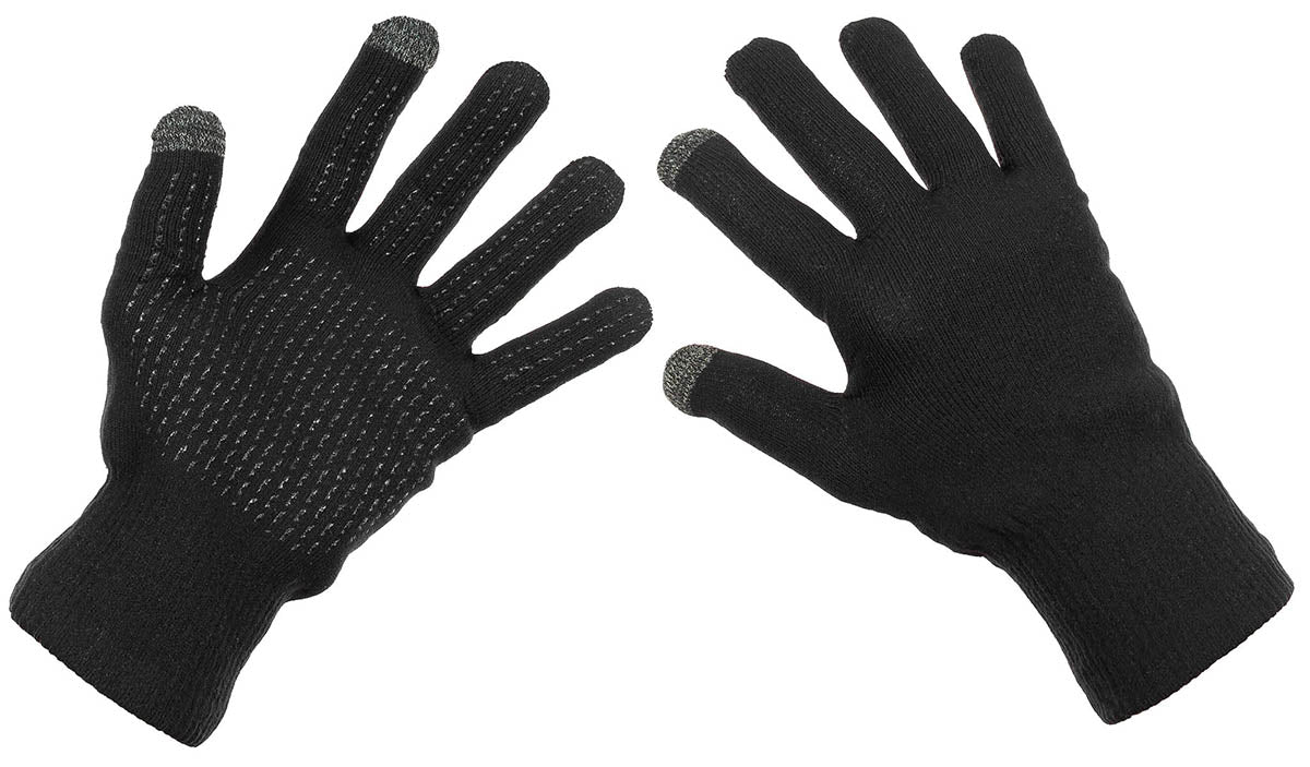 Manusi tactice impermeabile negre MFH