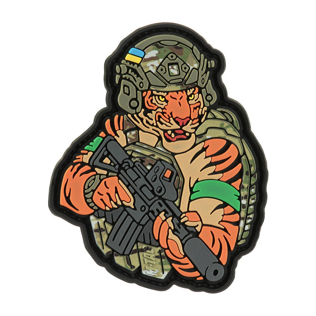 Patch Tiger Green PVC 3D cu Velcro M-Tac