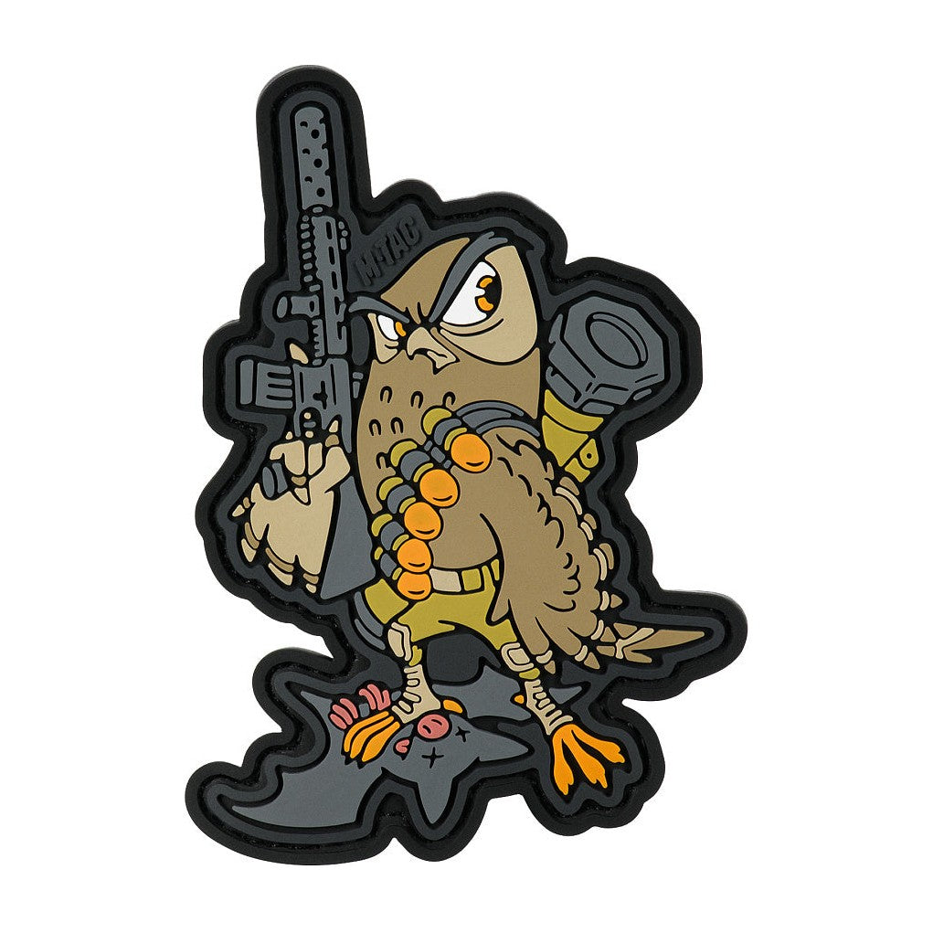 Patch Owl PVC M-Tac emblema moral cu bufnita 3D