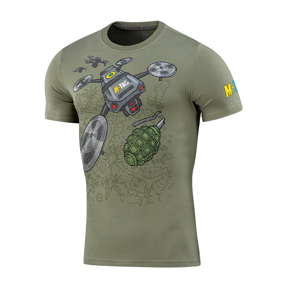 Tricou M-Tac Quadcopter cu imprimeu drona