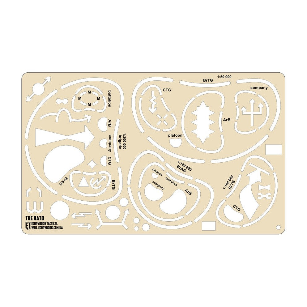 Rigla tactica Echelons NATO Ecopybook Tactical