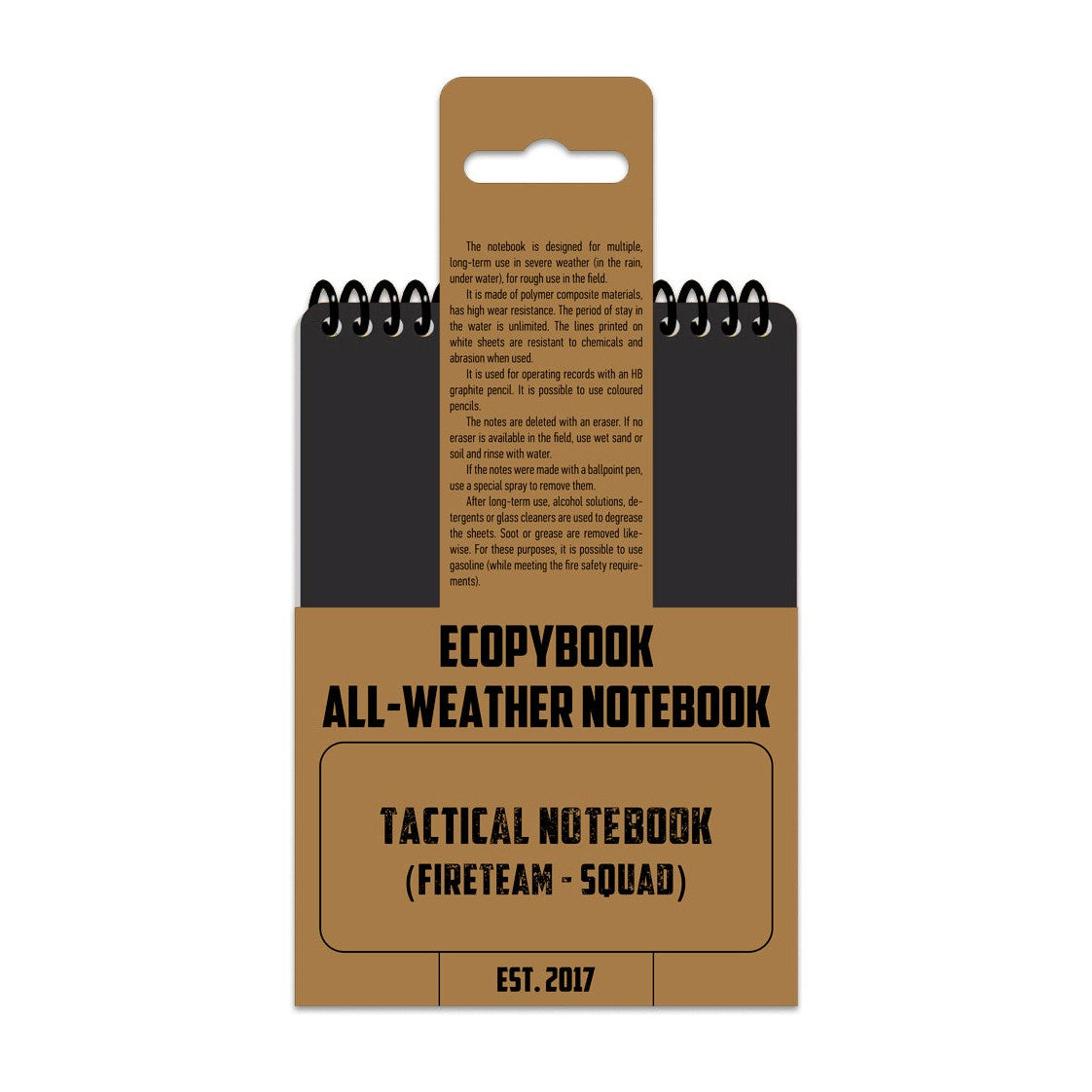Carnetel tactic Ecopybook A5 rezistent la intemperii M-Tac