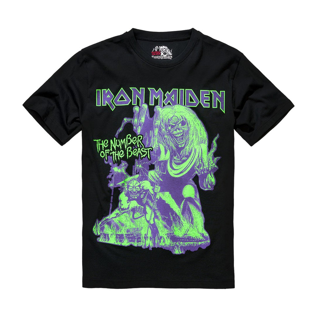 Tricou Iron Maiden Number of the Beast Brandit
