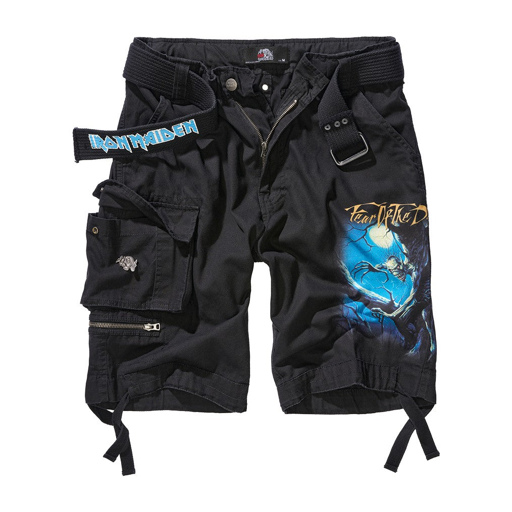 Pantaloni scurti cargo Iron Maiden Fear of the Dark Brandit
