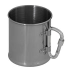 Cana otel inoxidabil cu carabiniera 220 ml Fox Outdoor