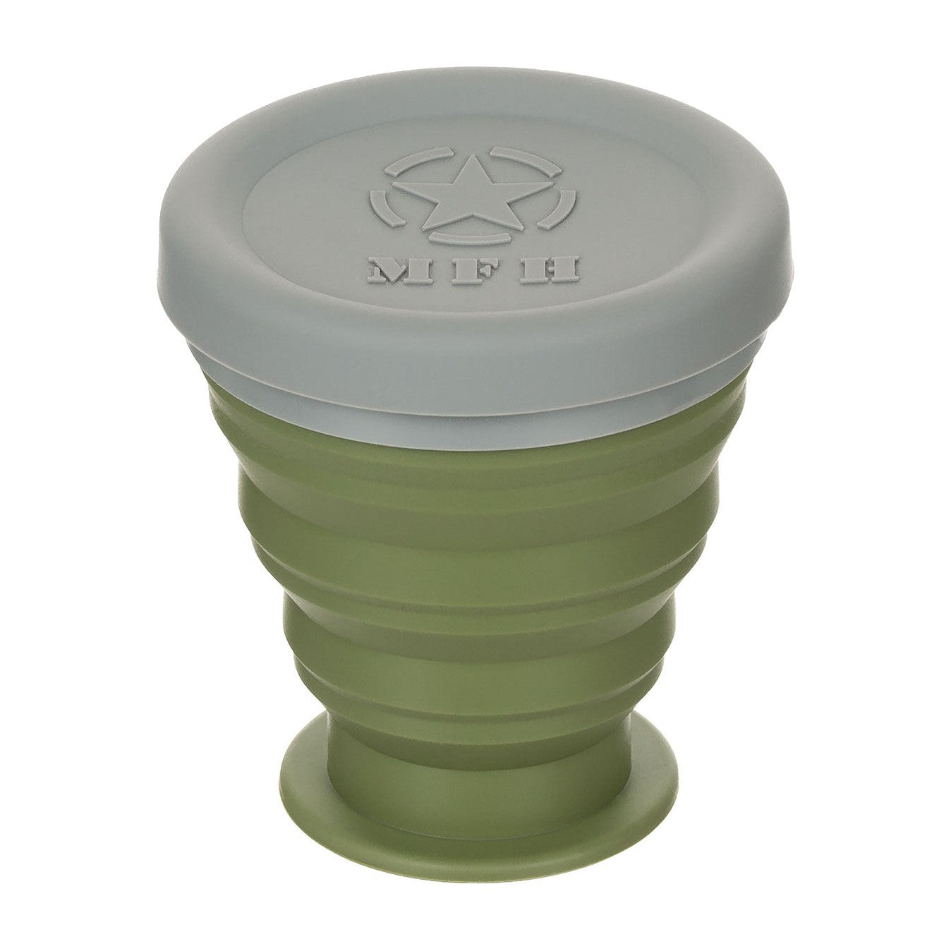 Cana pliabila din silicon cu capac 200 ml MFH