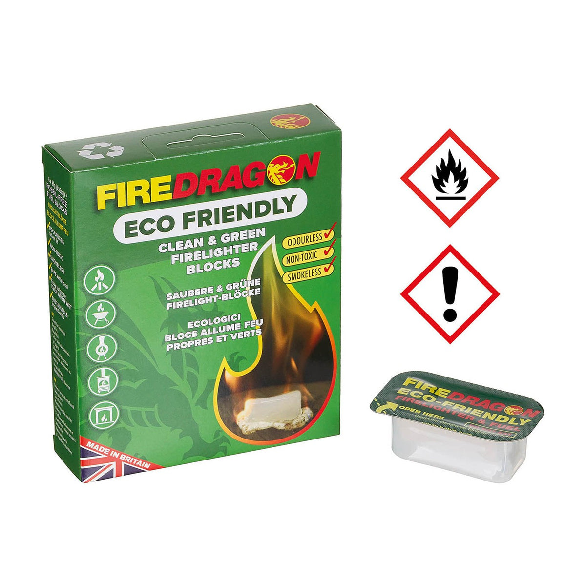 Combustibil solid FIREDRAGON MFH, 162 g (6 blocuri)