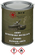 Vopsea sintetica mata Army Varnish Ranger Green MFH 1 l