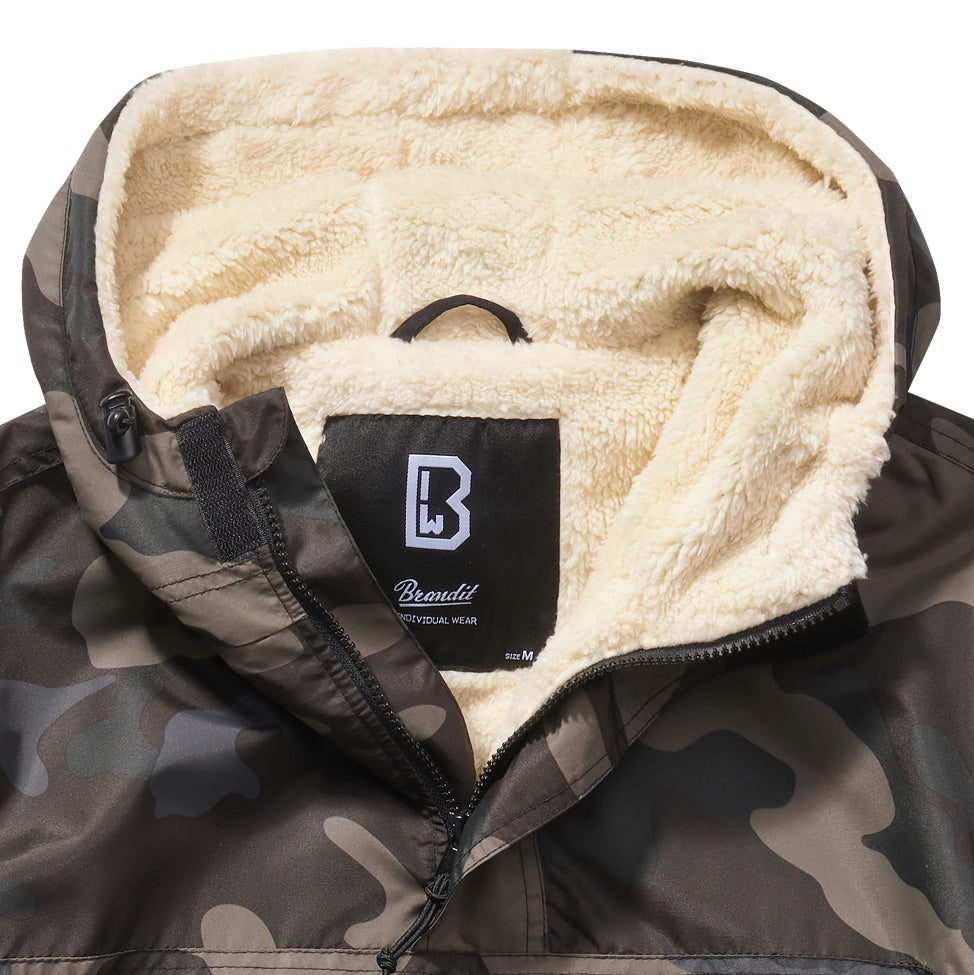 Jacheta windbreaker Sherpa Brandit cu captuseala teddy