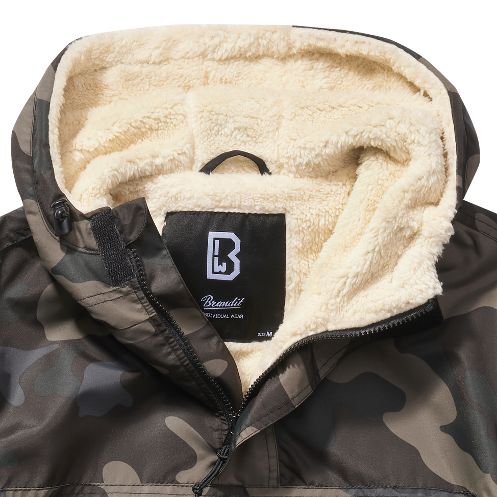 Jacheta windbreaker Sherpa Brandit cu captuseala teddy