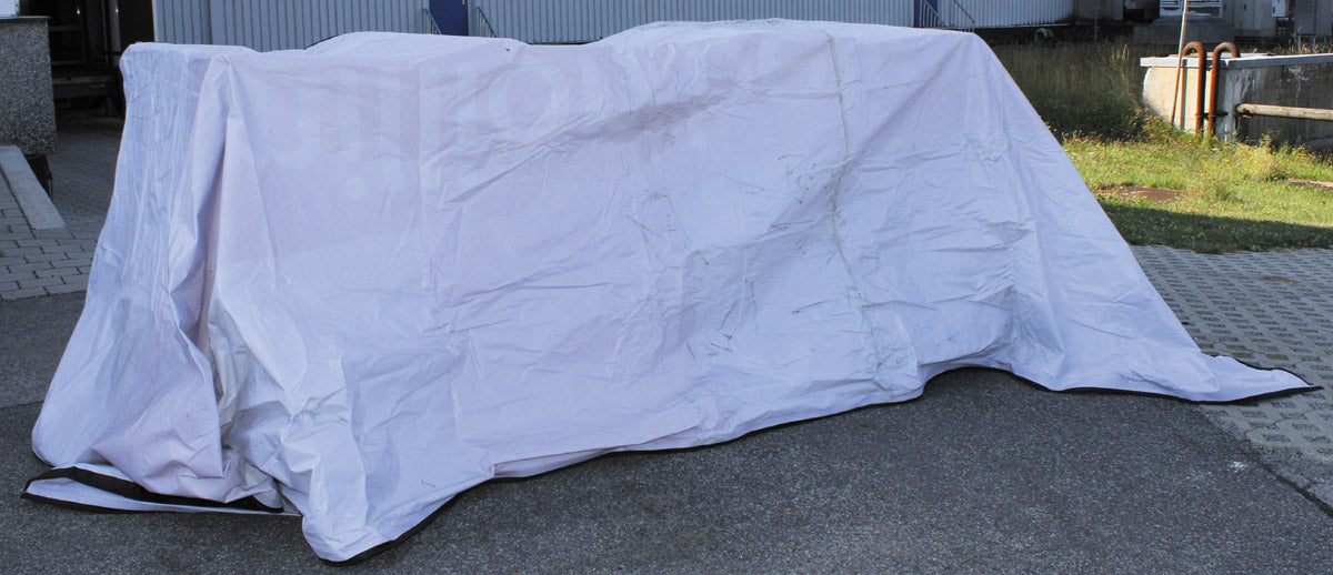 Prelata de acoperire 6,2x3,2 m, margini intarite surplus militar autentic