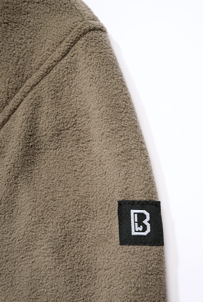 Bluza fleece Troyer Brandit cu guler inalt