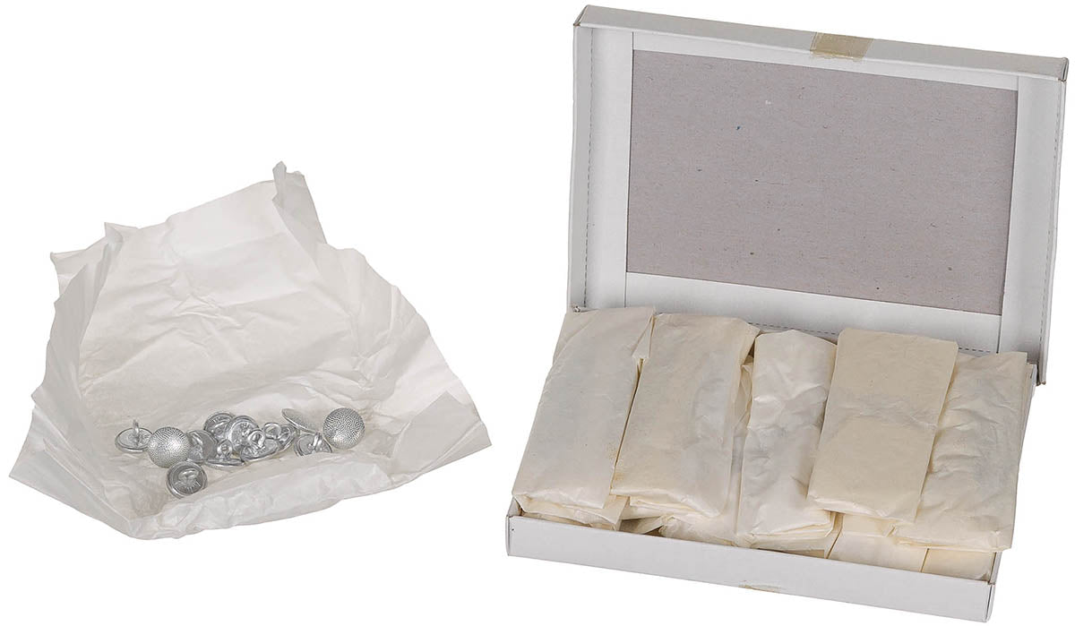 Nasturi de uniforma austrieci argintii 13 mm, set 144 bucati surplus militar autentic | NECLINTIT