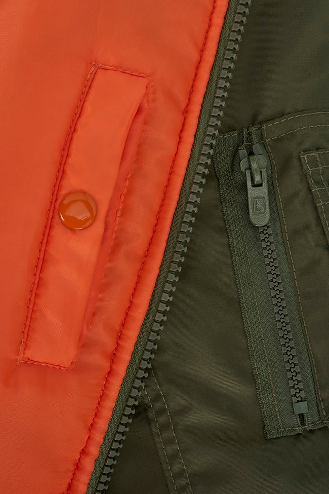 Geaca bomber MA1 pentru copii reversibila Brandit
