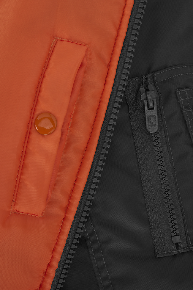Geaca bomber MA1 pentru copii reversibila Brandit