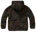 Jacheta fleece teddy cu gluga pentru copii Brandit