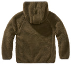 Jacheta fleece teddy cu gluga pentru copii Brandit