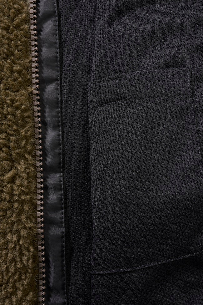 Jacheta fleece teddy cu gluga pentru copii Brandit