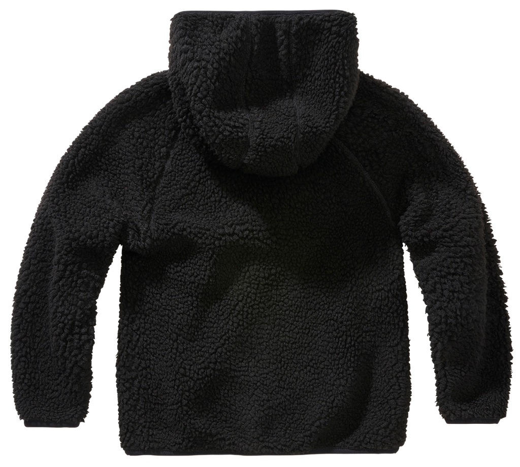 Jacheta fleece teddy cu gluga pentru copii Brandit
