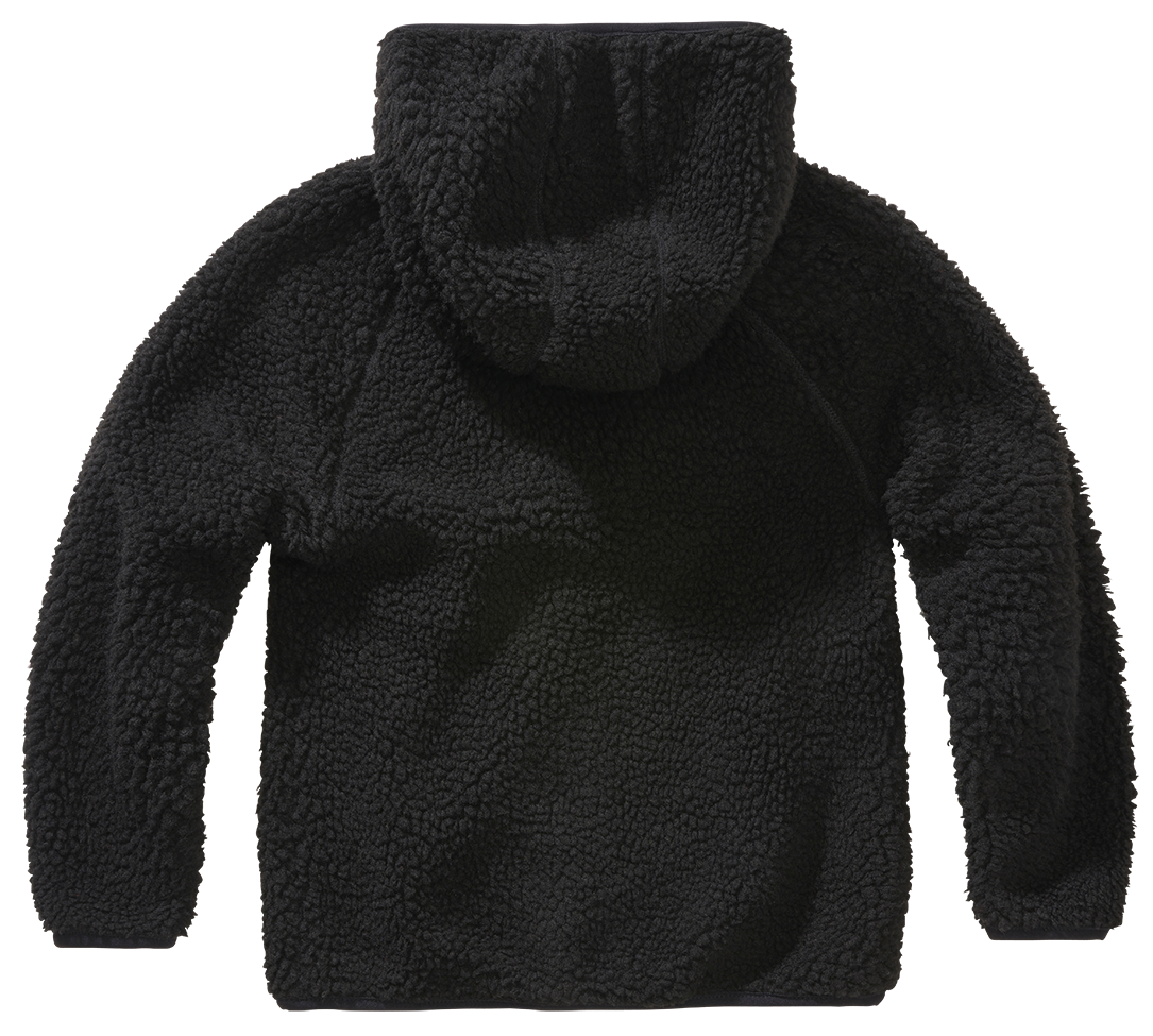 Jacheta fleece teddy cu gluga pentru copii Brandit