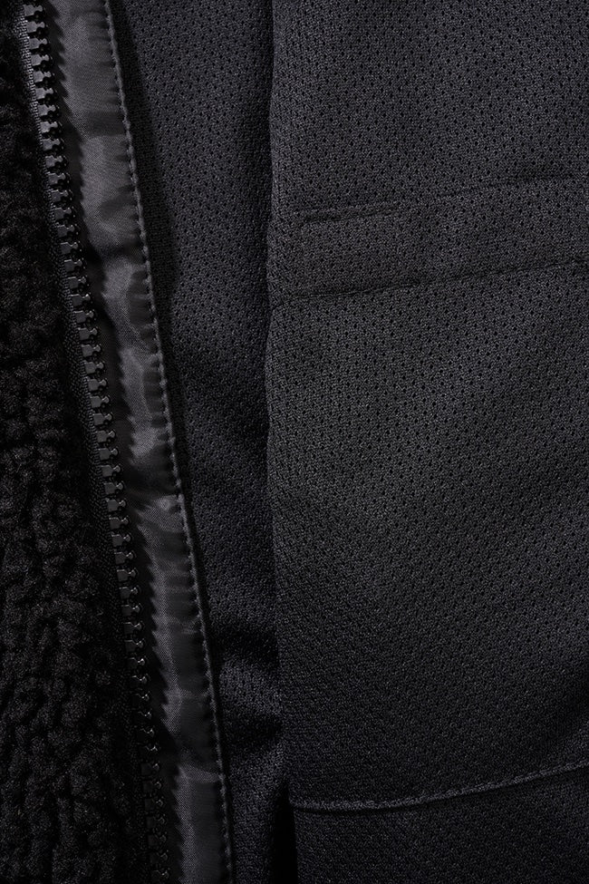 Jacheta fleece teddy cu gluga pentru copii Brandit