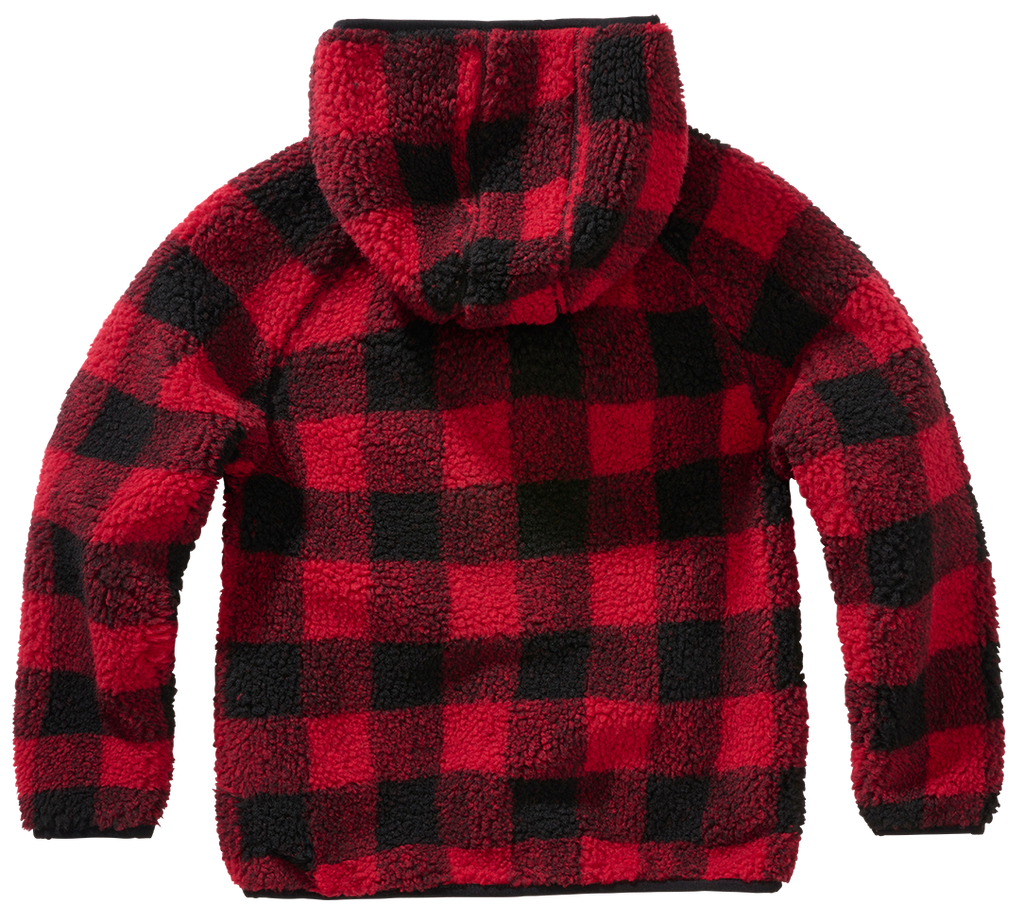 Jacheta fleece teddy cu gluga pentru copii Brandit