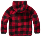 Jacheta fleece teddy cu gluga pentru copii Brandit