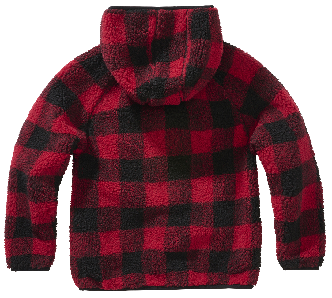 Jacheta fleece teddy cu gluga pentru copii Brandit