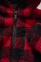 Jacheta fleece teddy cu gluga pentru copii Brandit
