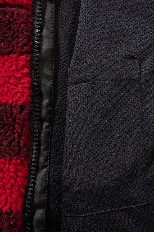 Jacheta fleece teddy cu gluga pentru copii Brandit