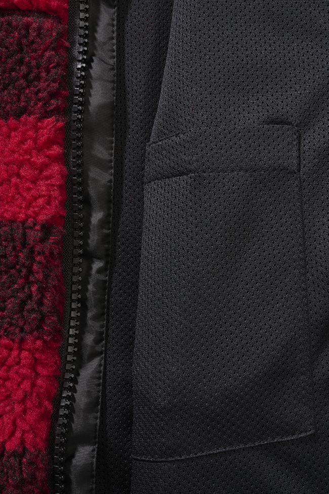 Jacheta fleece teddy cu gluga pentru copii Brandit