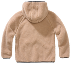 Jacheta fleece teddy cu gluga pentru copii Brandit