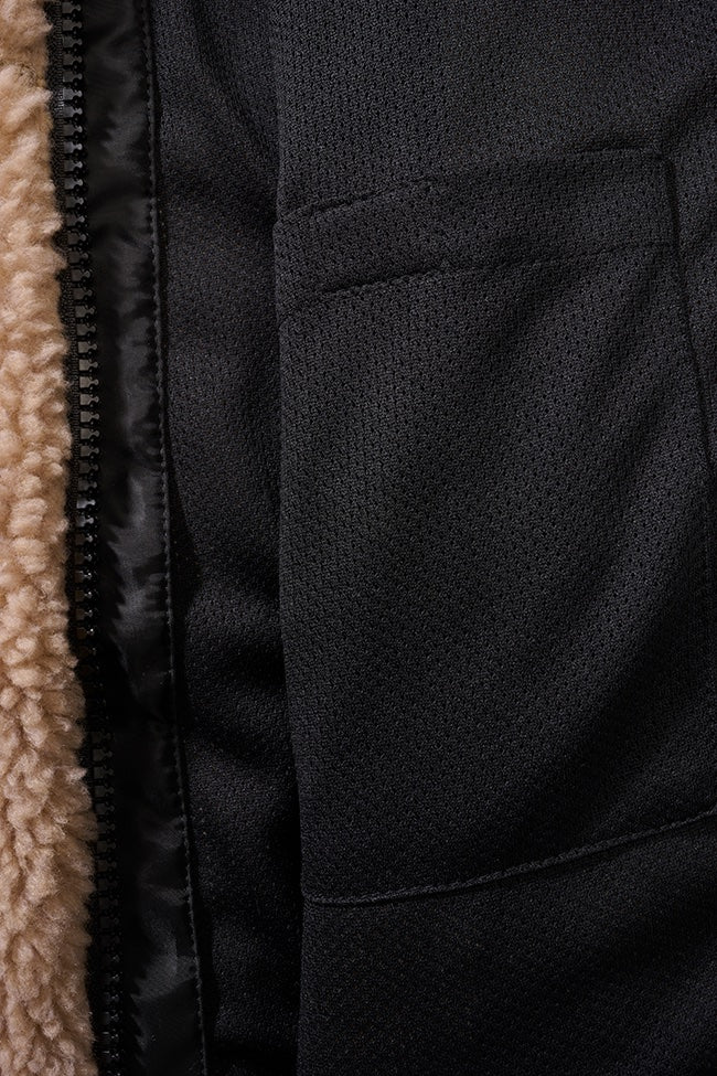 Jacheta fleece teddy cu gluga pentru copii Brandit