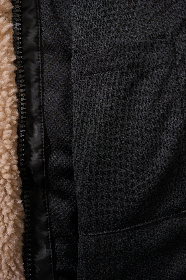 Jacheta fleece teddy cu gluga pentru copii Brandit