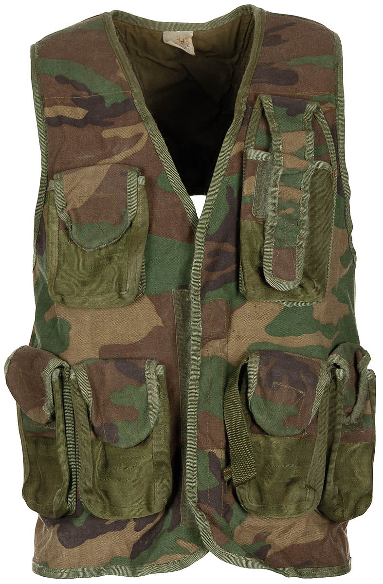 Vesta tactica cu buzunare aplicate Armata Turca, woodland surplus militar autentic | NECLINTIT