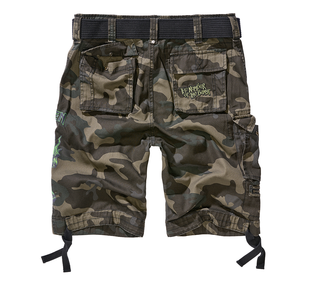 Pantaloni scurti cargo Iron Maiden NOTB Brandit