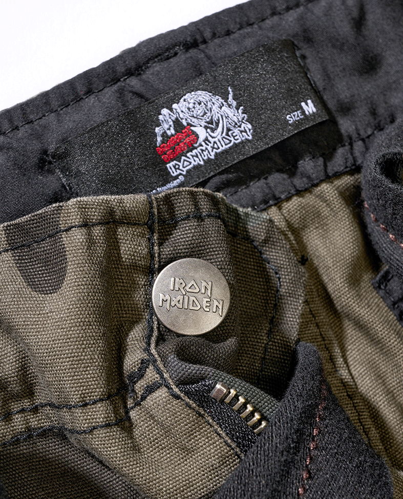 Pantaloni scurti cargo Iron Maiden NOTB Brandit