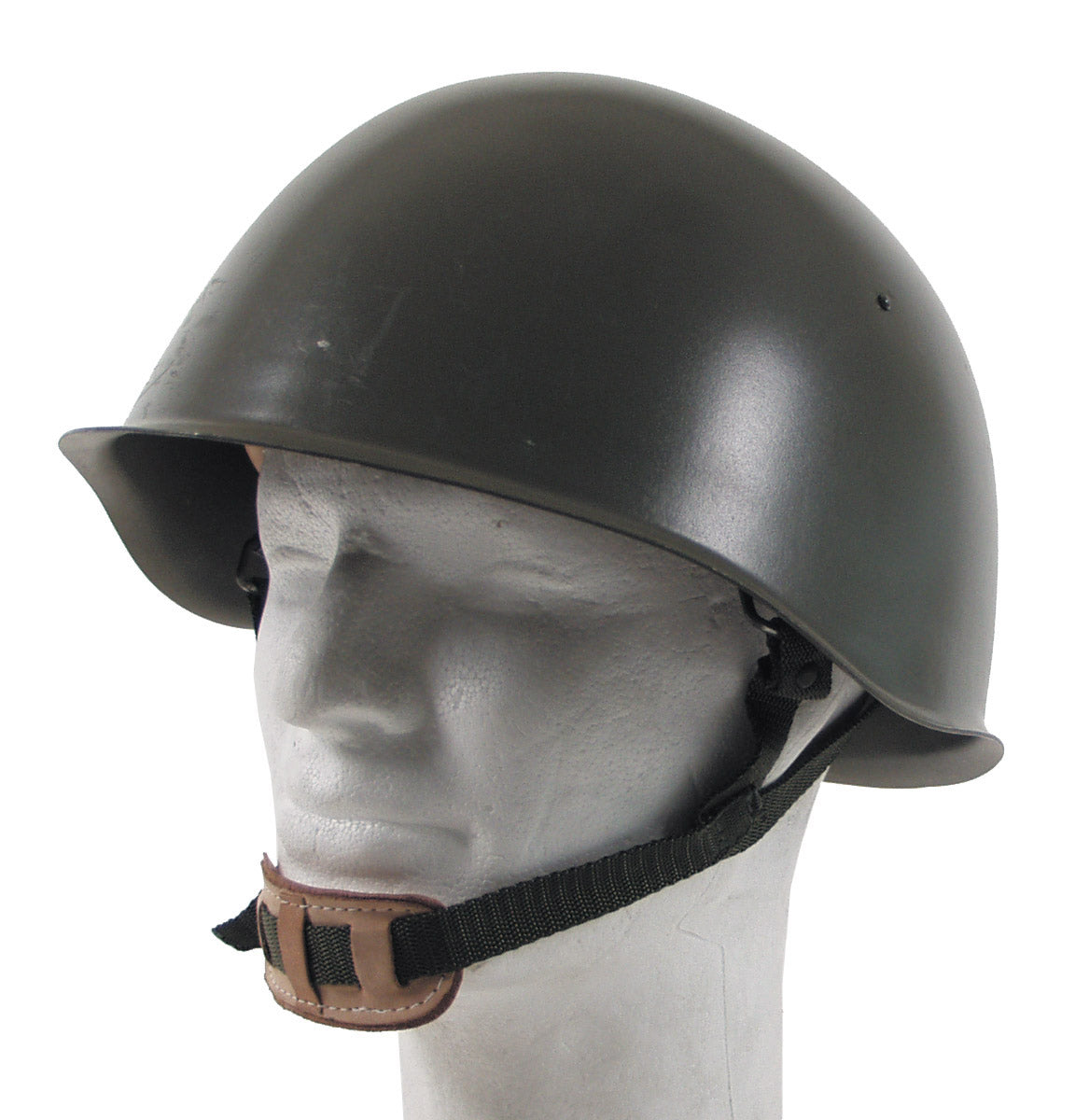 Casca metalica cehoslovaca cu interior, oliv surplus militar autentic