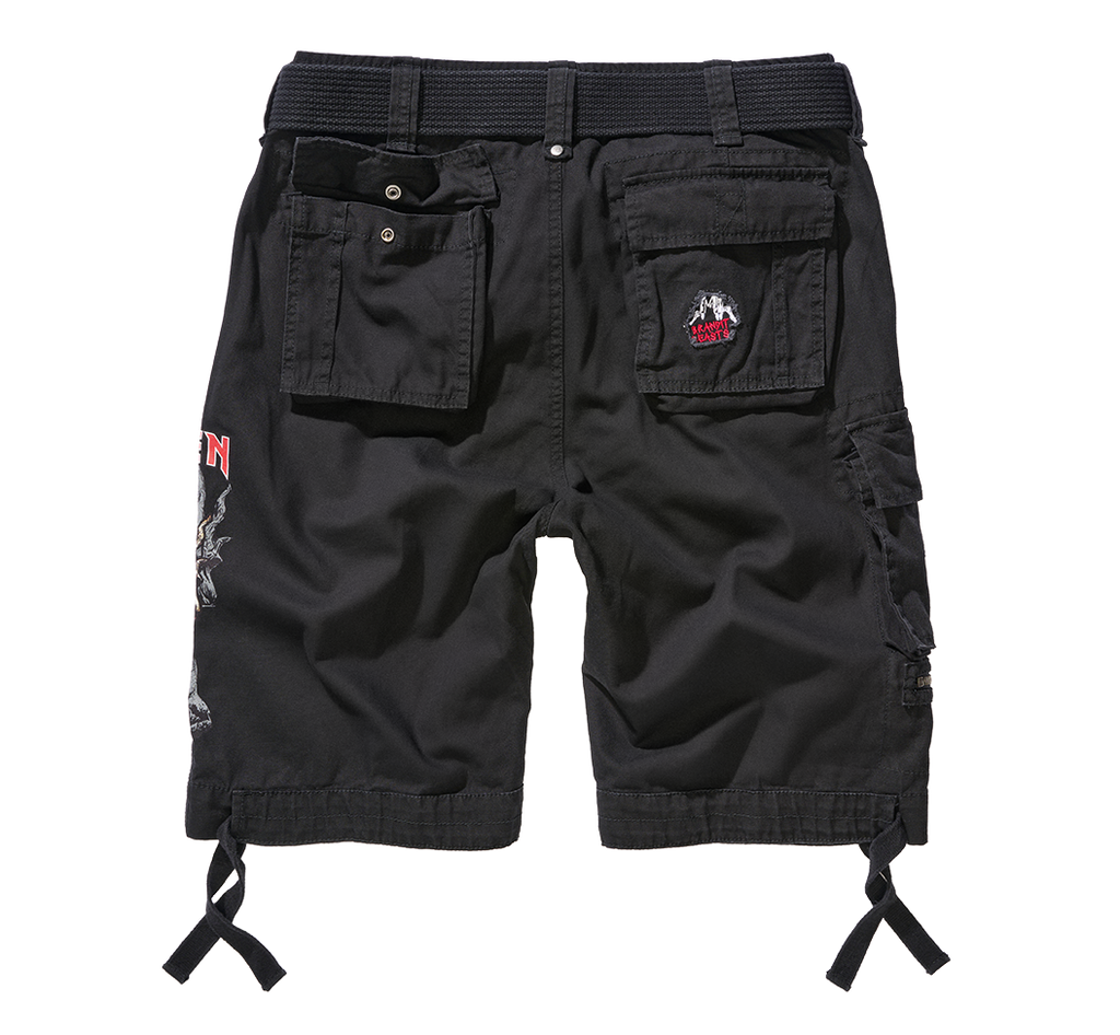 Pantaloni scurti cargo Iron Maiden NOTB Black Edition Brandit