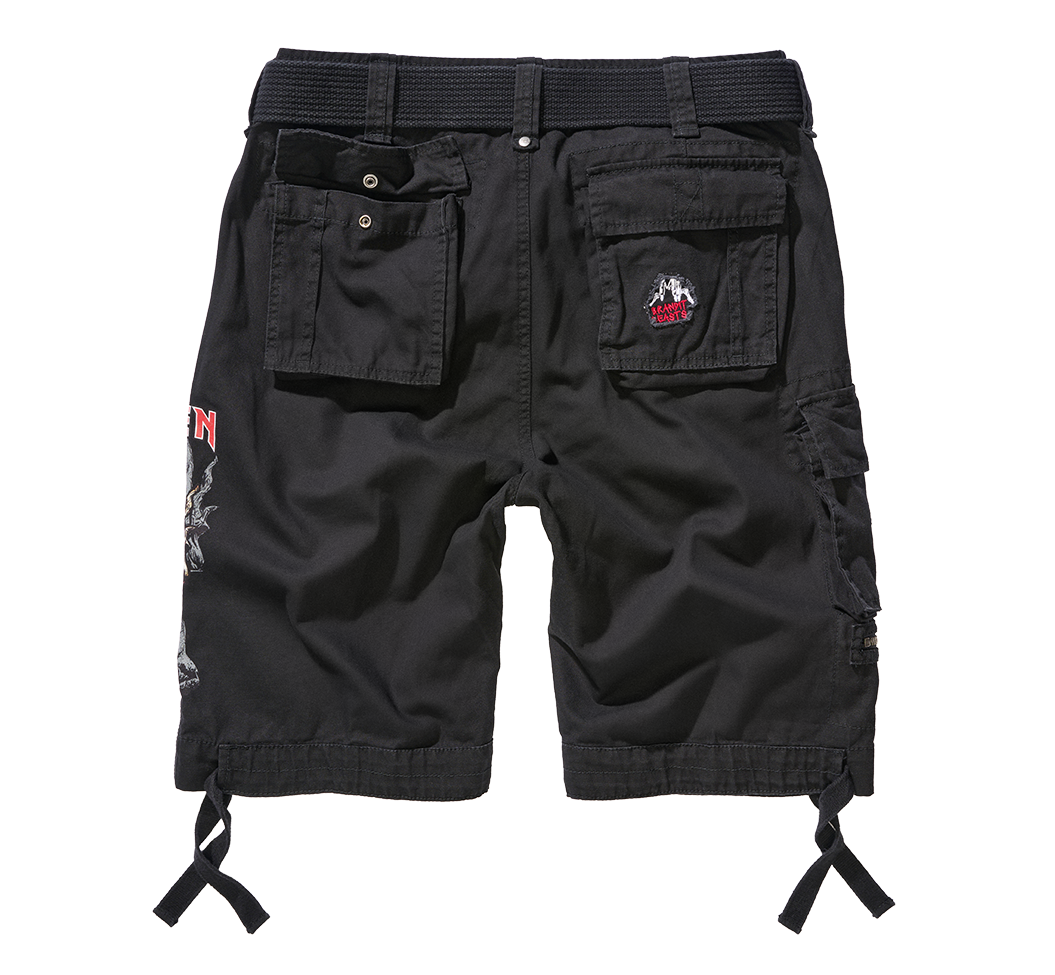 Pantaloni scurti cargo Iron Maiden NOTB Black Edition Brandit