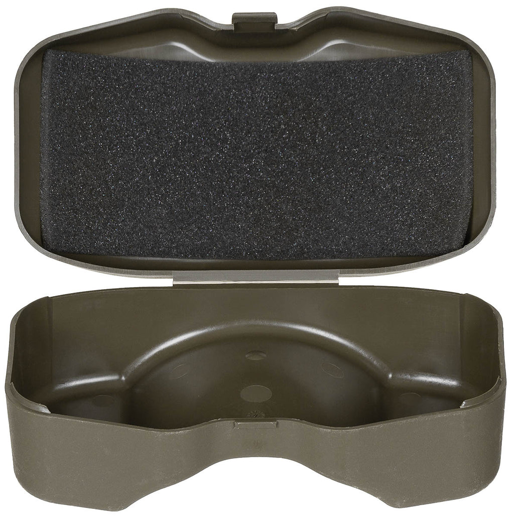 Cutie de plastic pentru ochelari Armata Britanica oliv surplus militar autentic | NECLINTIT