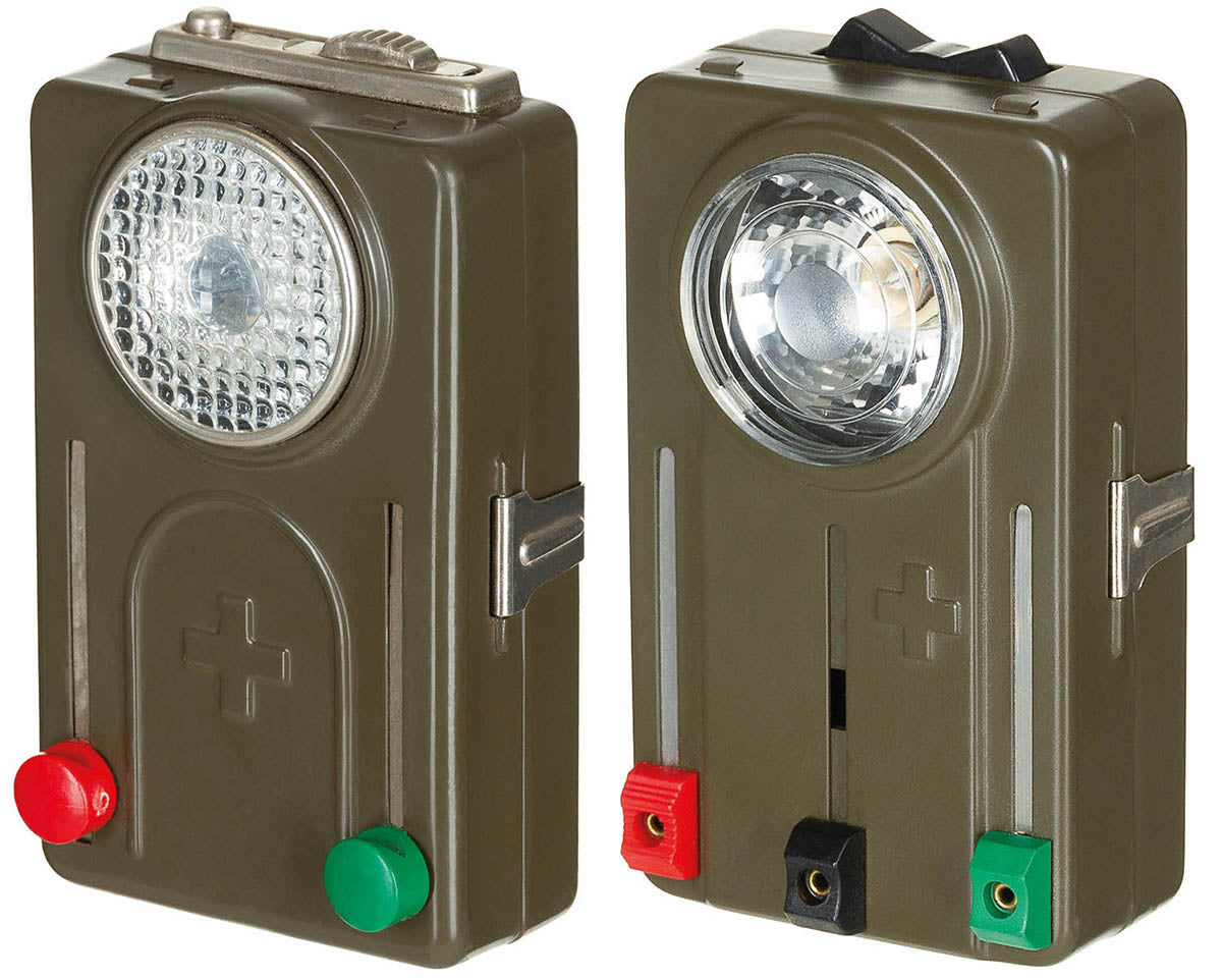 Lanterna militara elvetiana, carcasa metal surplus militar autentic