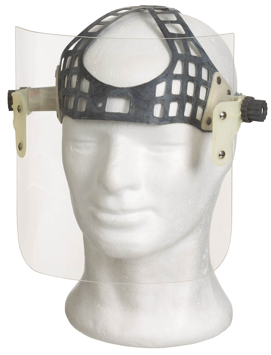 Viziera de fata transparenta mica CZ/SK, curbata, cu elastic surplus militar autentic | NECLINTIT