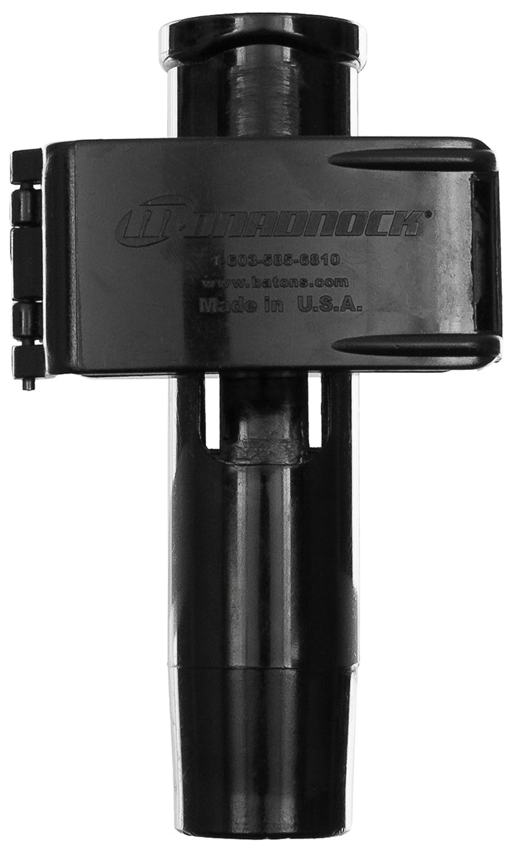 Toc pentru baston Monadnock cu clips rotativ de curea, policarbonat negru surplus militar autentic | NECLINTIT