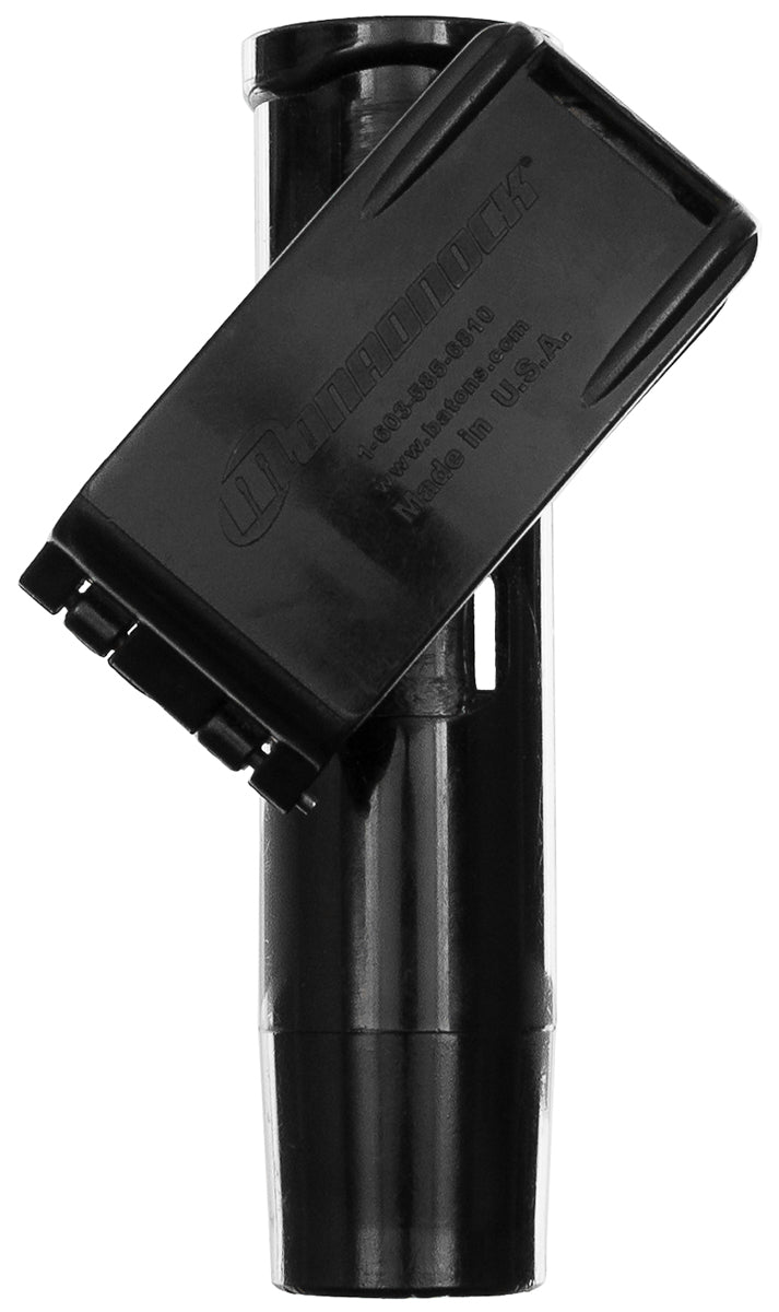 Toc pentru baston Monadnock cu clips rotativ de curea, policarbonat negru surplus militar autentic | NECLINTIT