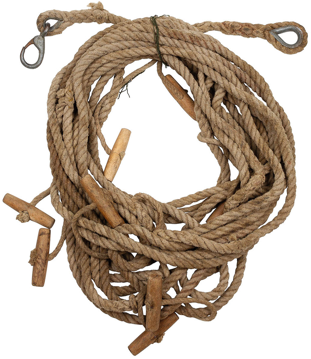 Franghie canepa suedeza 16 mm, 20 m surplus militar autentic