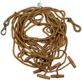 Franghie de canepa suedeza 13 mm, aprox. 20 m, cu manere de lemn surplus militar autentic | NECLINTIT