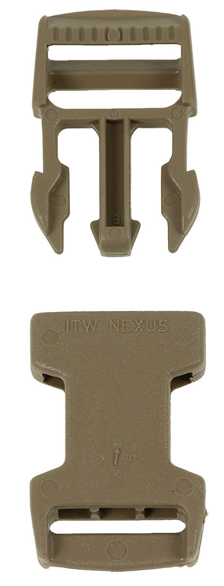 Catarame cu clip NEXUS 20 mm armata britanica, set 10 buc, coyote surplus militar autentic | NECLINTIT