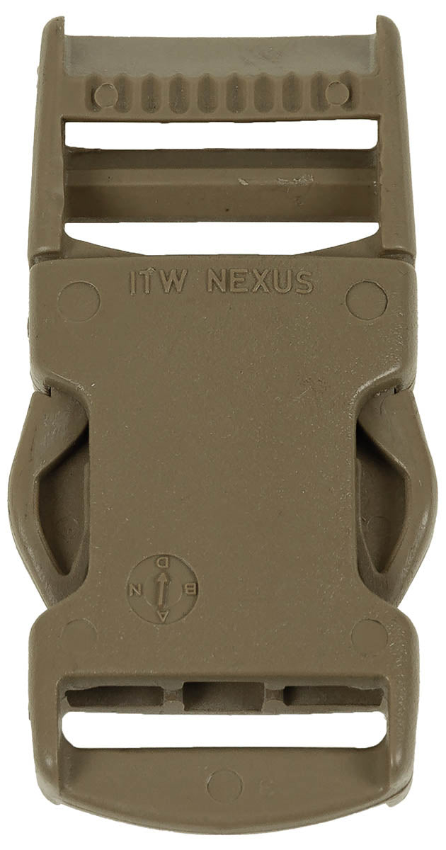 Catarame cu clip NEXUS 25 mm armata britanica, set 10 buc, coyote surplus militar autentic | NECLINTIT